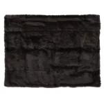 Noble House Toscana Shadow Faux Fur Throw Blanket, Gray Modern Solid Pattern thumbnail 1