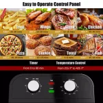 Costway 12.7 Qt. Black Air Fryer Oven with Rotisserie, 1600W Multi-Function Cooker thumbnail 8