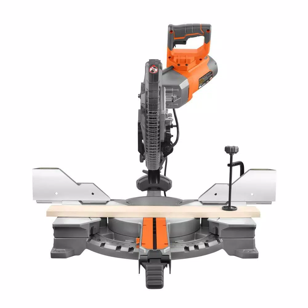 RIDGID 12 in. 15 Amp Dual Bevel Sliding Miter Saw Kit with Universal Mobile Stand