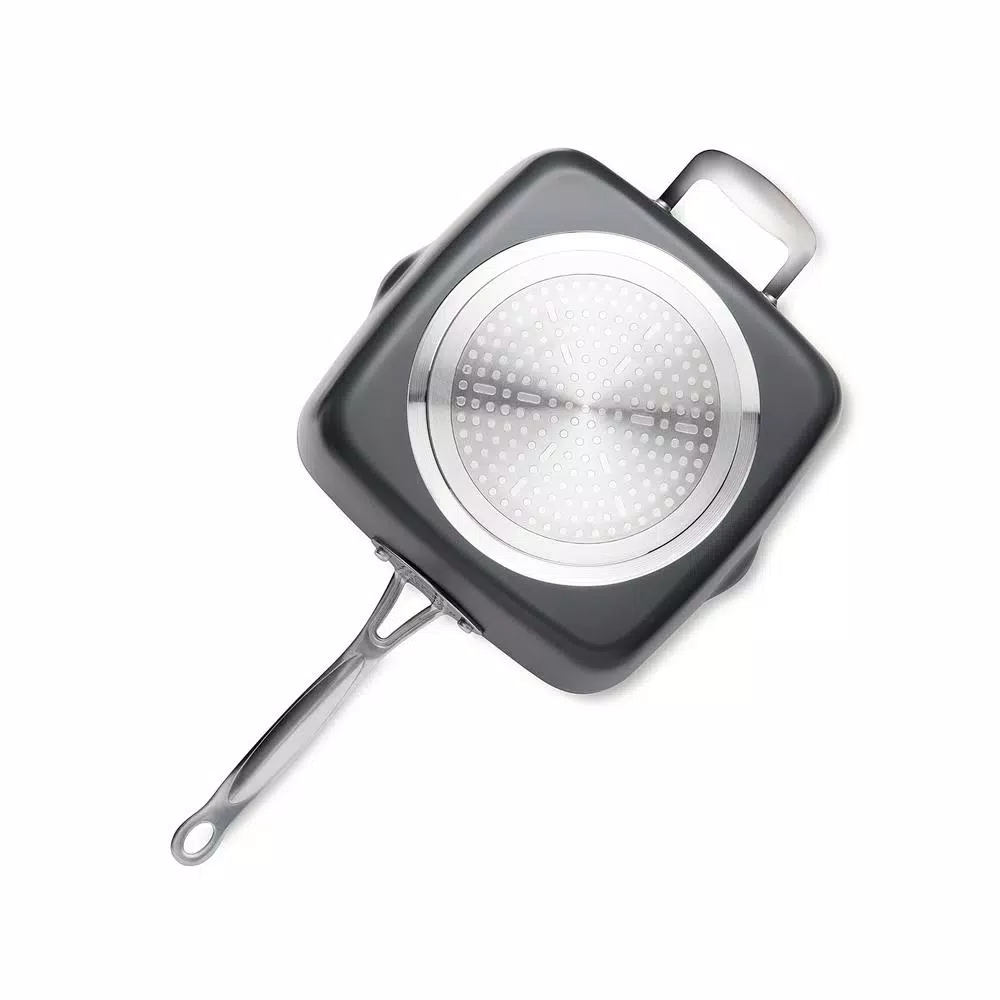 Gotham Steel 9.5 in. Ti-Ceramic Non-Stick Deep Square Fry Pan Set, 4-Piece