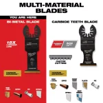 Milwaukee 1-3/8 in. Titanium Bi-Metal Universal Fit Oscillating Multi-Tool Blade thumbnail 5