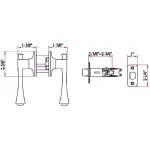 Design House Ironwood Satin Nickel Passage Door Lever with Universal 6-Way Latch thumbnail 8