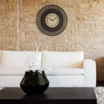 La Crosse Clock 20 in. Covington Quartz Round Wall Clock with Matte Black Frame thumbnail 1
