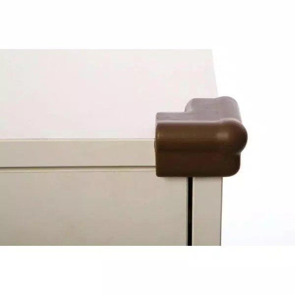 Dreambaby Foam Corner Cushions, Brown, 4-Pack