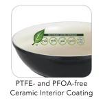 Tramontina Gourmet Ceramica Deluxe 11 in. Aluminum Stir-Fry Pan, Metallic Black thumbnail 3