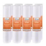 iSpring 5 Micron 10 in. x 2.5 in. Universal Sediment Filter Cartridges, 4-Layer Melt-Blown Polypropylene (8-Pack) thumbnail 1