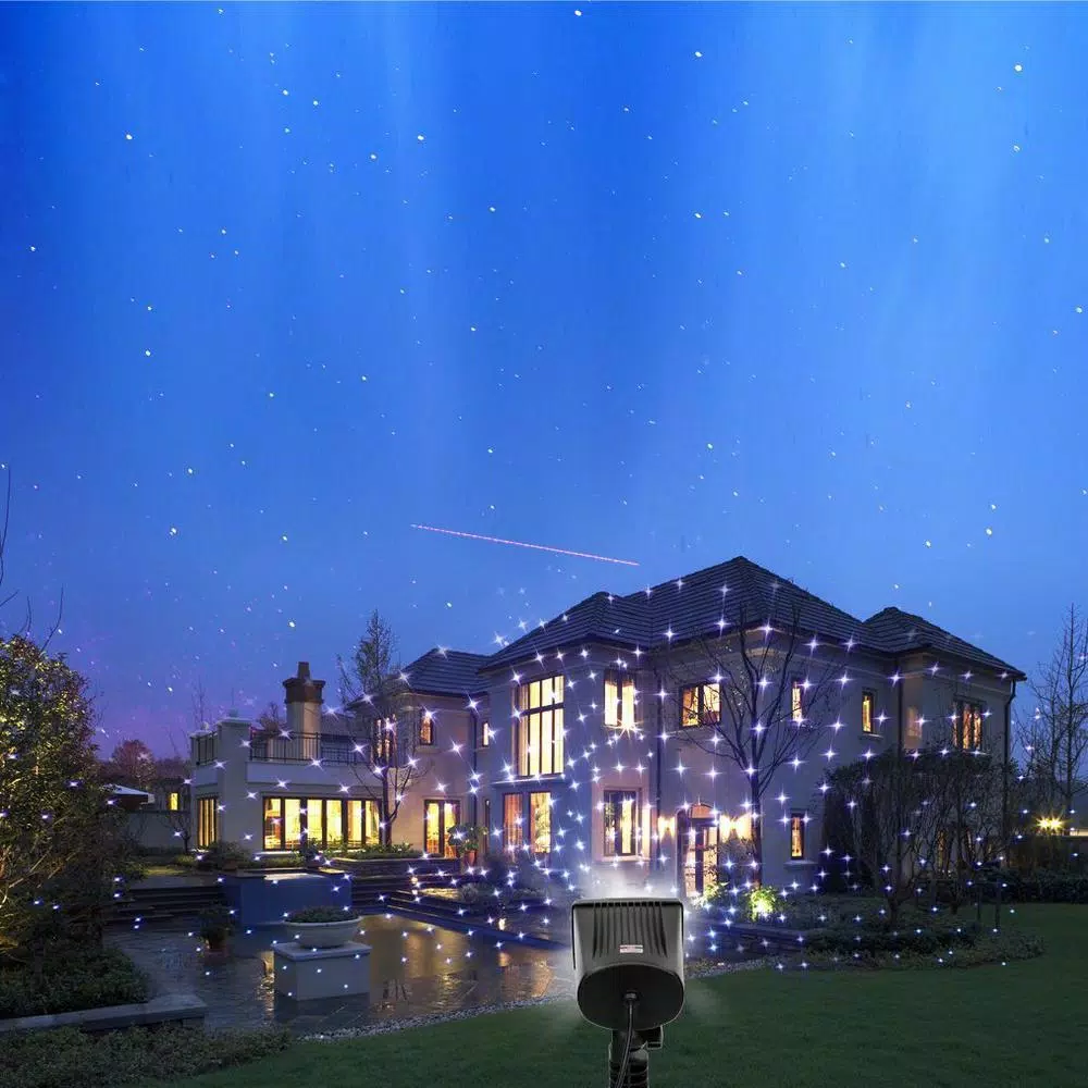 LEDMALL 7-Color Full Spectrum White Laser Star Effect Motion Lights