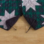 Country Living 48 in. Christmas Carol Plaid and Star Quilted Tree Skirt, Navy and Green thumbnail 9