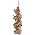 Design Toscano 5 in. See, Speak, Hear No Evil Elephant Holiday Ornament thumbnail 4