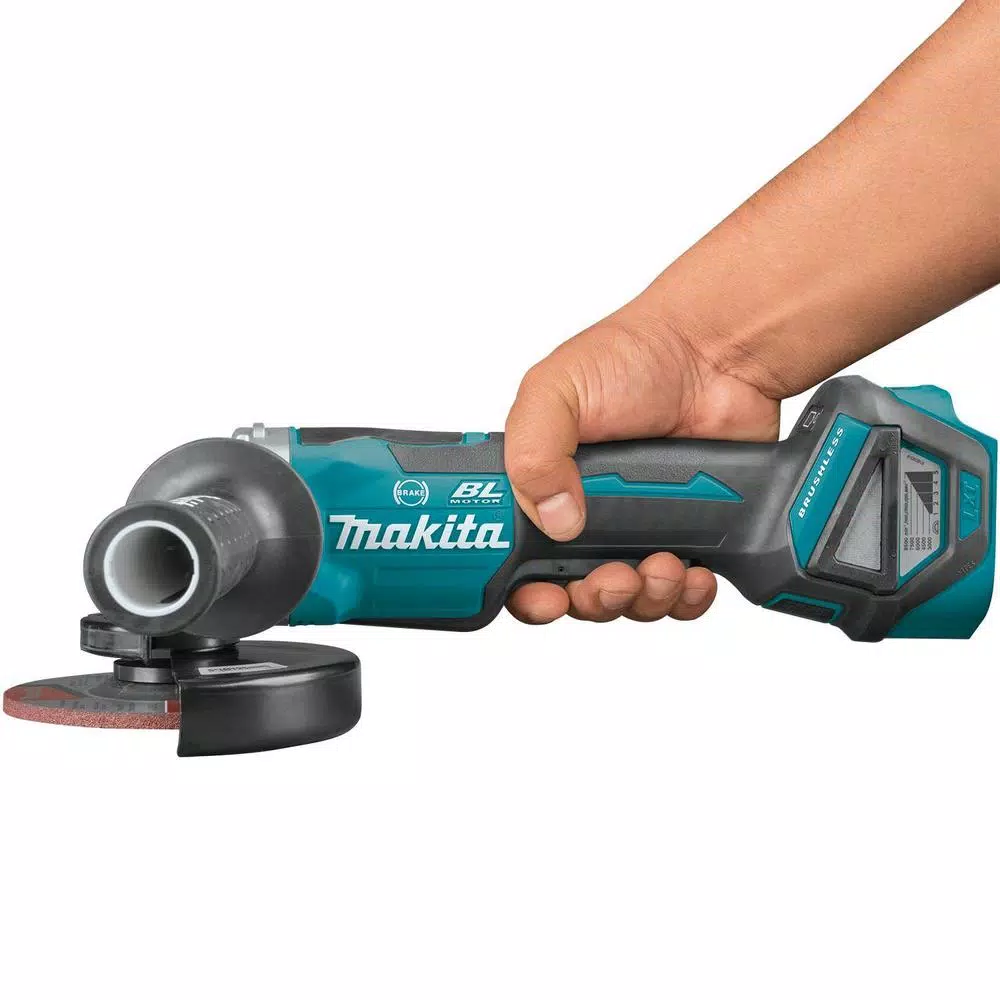 Makita 18V LXT Brushless 4-1/2"/5" Cordless Angle Grinder with Electric Brake & Variable Speed (Tool Only)