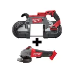 Milwaukee M18 FUEL 18V Brushless Deep Cut Band Saw & 5 in. Grinder Combo Kit thumbnail 1