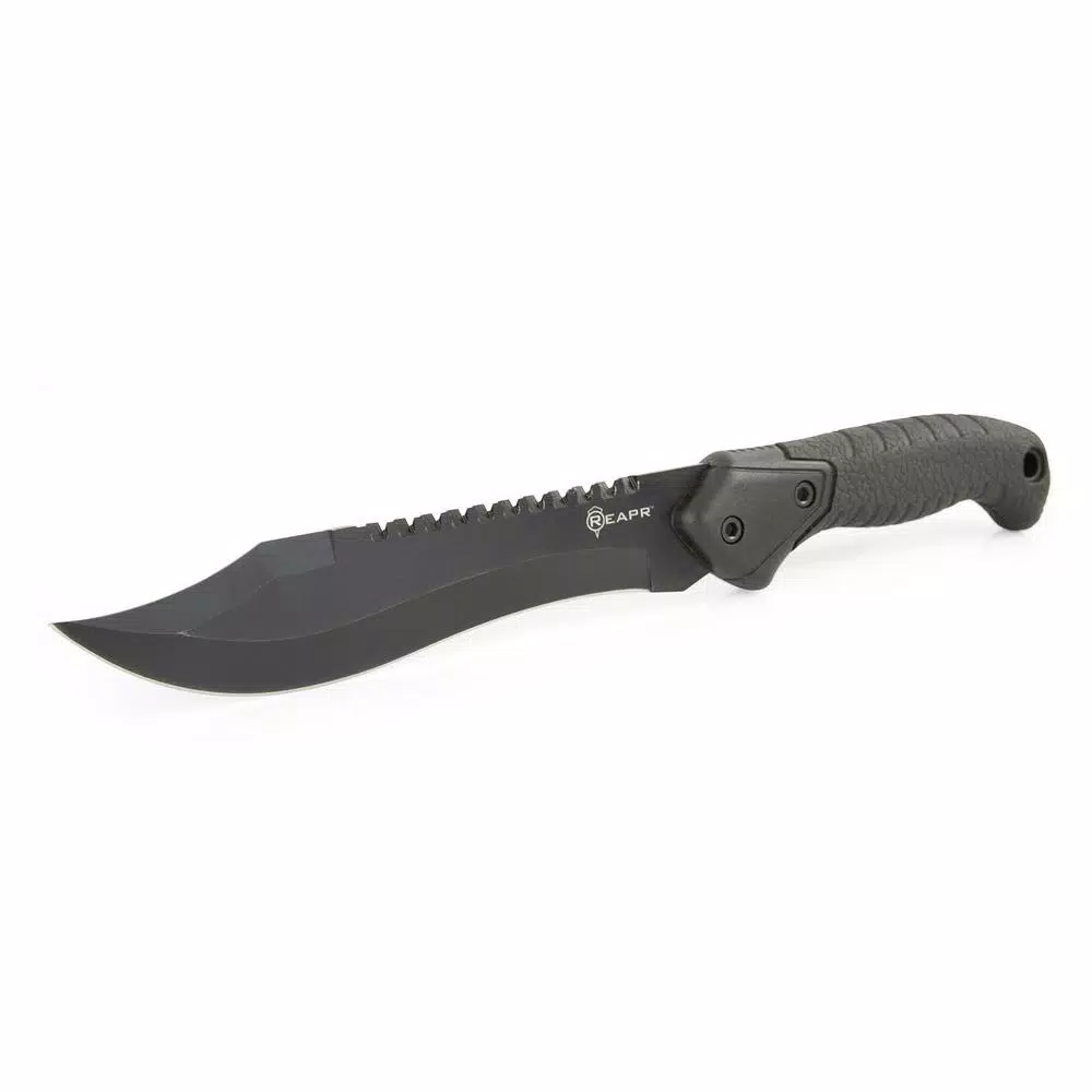 Sheffield REAPR TAC Bowie Knife with 7 in. 420 Stainless Steel Blade and TPR Handle