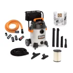 RIDGID 16 Gal. 6.5 Peak HP Stainless Steel Wet/Dry Shop Vac with 10 ft. Pro Hose and Locking Accessories thumbnail 1