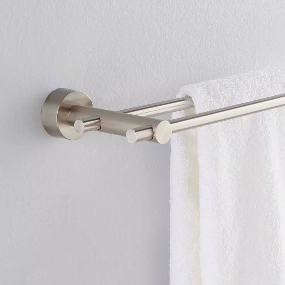 Glacier Bay Innburg 24 in. Double Towel Bar, Brushed Nickel