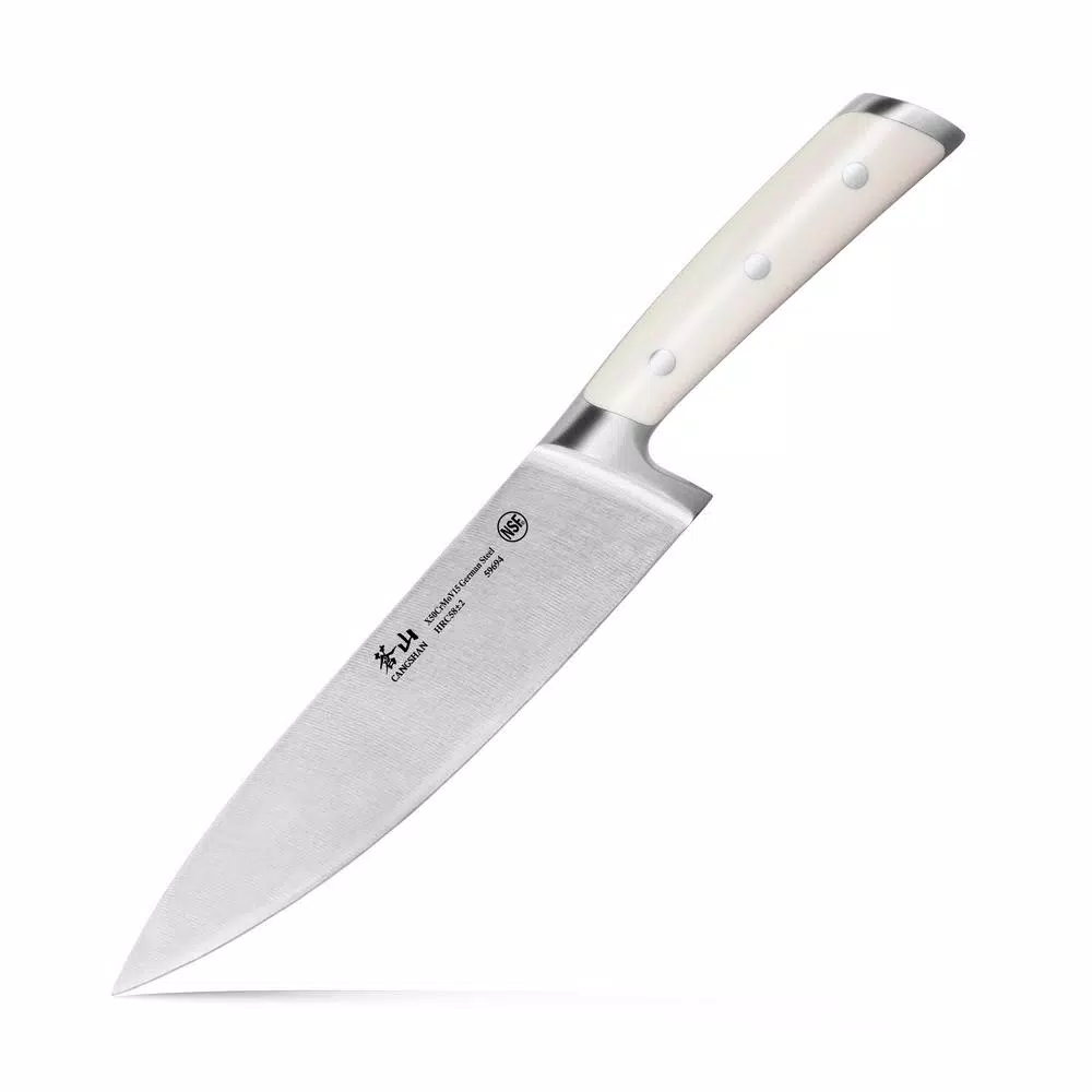Cangshan S1 Series 8 in. Chef's Knife, Full Tang German X50Cr15MoV Stainless Steel