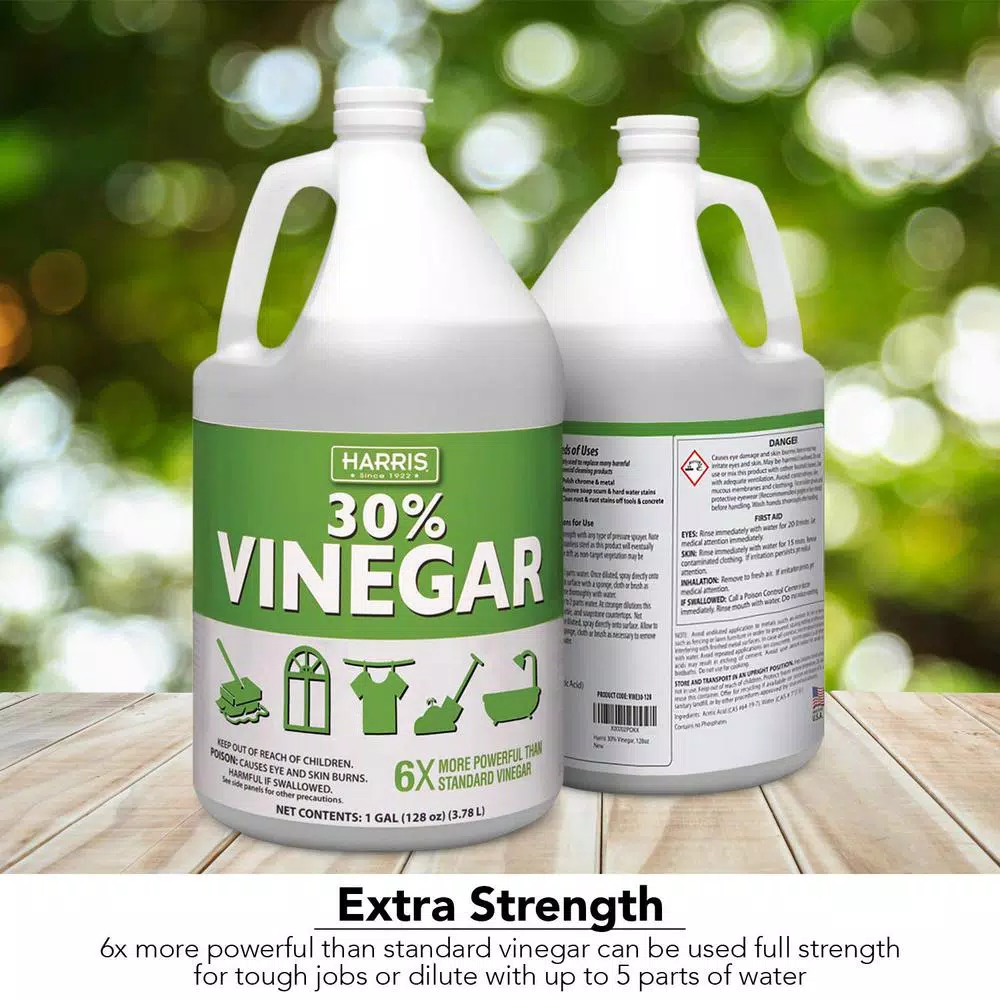 Harris 30% Cleaning Vinegar Concentrate 2-Pack (256 oz) with 32 oz Professional Spray Bottle