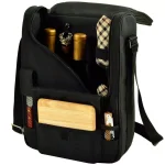 Unbranded Picnic at Ascot Bordeaux Wine and Cheese Cooler Bag Set with Glassware and Hardwood Board thumbnail 1