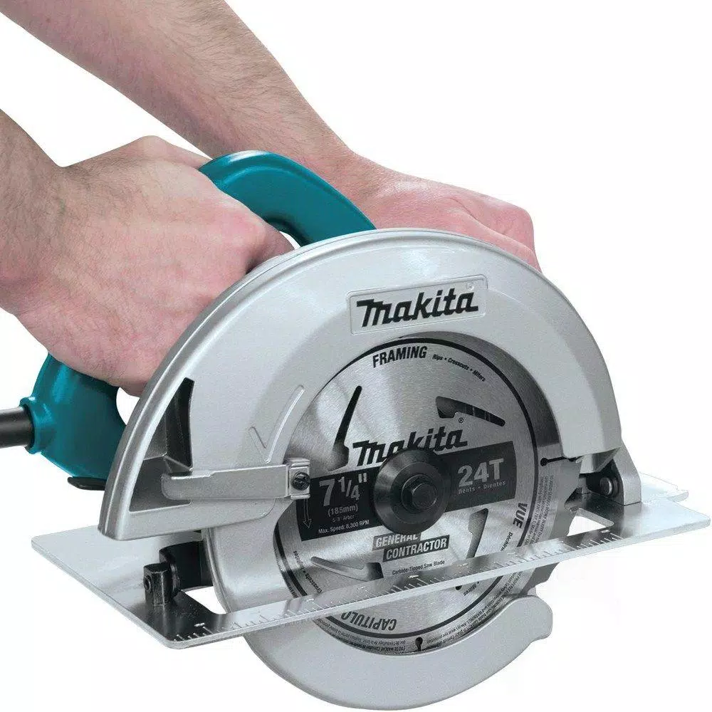 Makita 7-1/4 in. 15 Amp Corded Circular Saw with 24T Carbide Blade and LED Lights