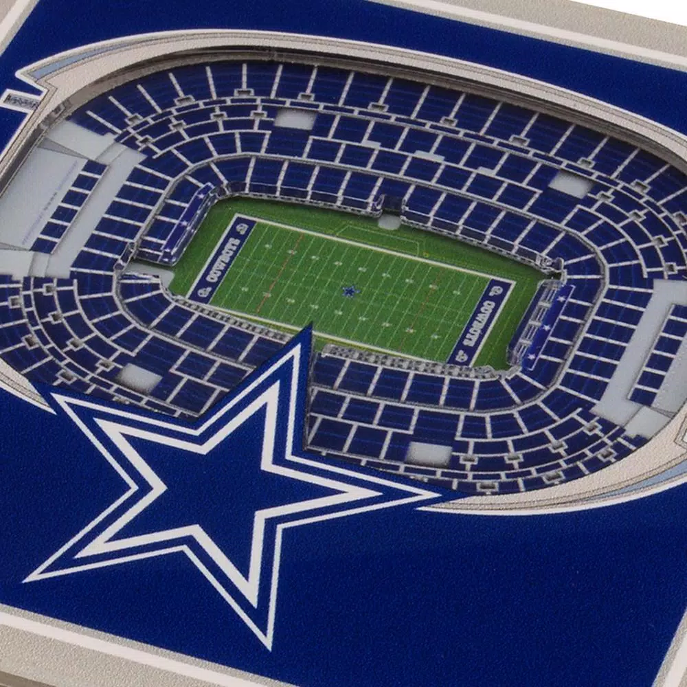 YouTheFan NFL Dallas Cowboys StadiumViews 3D Acrylic Coasters, 2-Pack