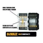 DEWALT MAX IMPACT 30-Piece Screwdriver Bit Set, Hex Shank, Impact Rated thumbnail 2