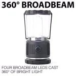LUXPRO 3D Rugged LED Lantern, 1000 Lumens, 360° Broadbeam Light with TackGrip thumbnail 5