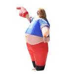 ALEKO'S Inflatable #1 Sports Fan Pot Belly Halloween Costume for Adults thumbnail 3