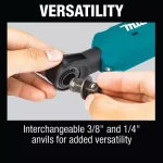 Makita 12V MAX CXT Cordless 3/8 in. and 1/4 in. Sq. Drive Ratchet Kit with 2.0 Ah Battery and Charger thumbnail 11
