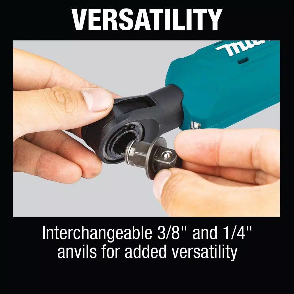 Makita 12V MAX CXT Cordless 3/8 in. and 1/4 in. Sq. Drive Ratchet Kit with 2.0 Ah Battery and Charger
