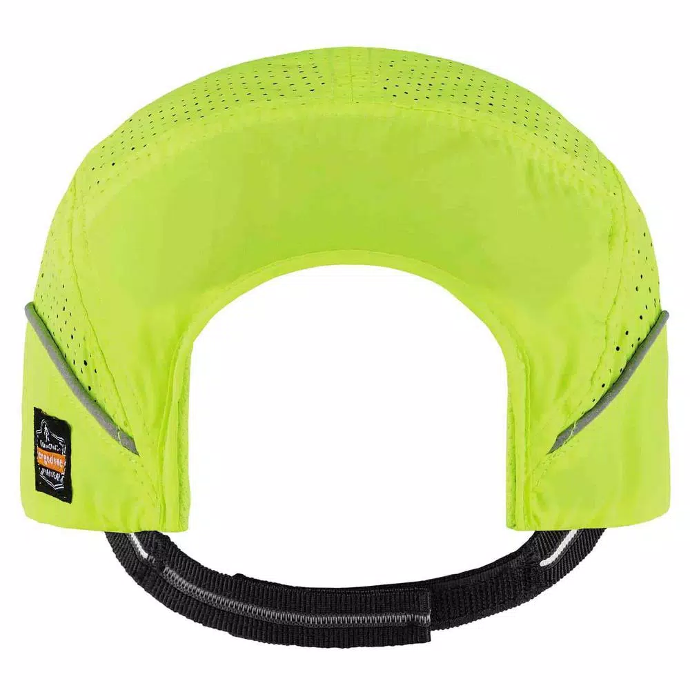 Ergodyne Skullerz 8955 Lightweight Lime Green Vented Bump Cap with Short Brim