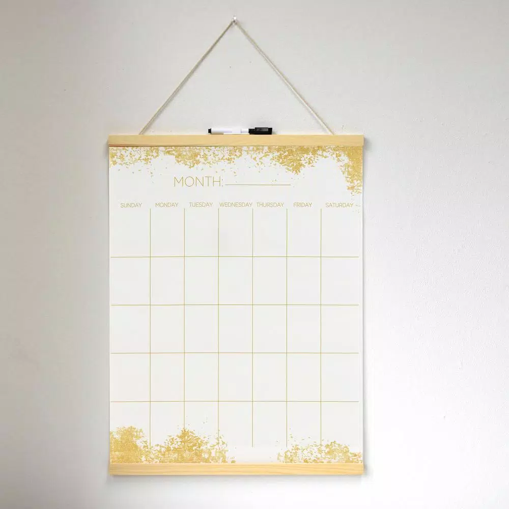 WallPops Gold Dust Dry Erase Tapestry Memo Board - Glam Metallic Wall Hanging