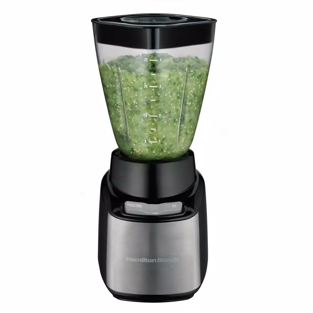 Hamilton Beach Stay or Go 2-Speed Personal Blender, 32 oz. Jar and Travel Cups, Black