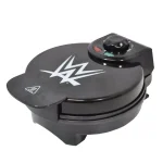 Uncanny Brands WWE Championship Belt Waffle Maker - Black Non-Stick American Waffle Iron thumbnail 1