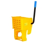 Alpine Industries 36 Qt. Yellow PVC Mop Bucket with Side Wringer thumbnail 5
