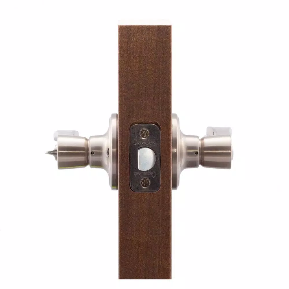 Copper Creek Scandinavian Kash Satin Stainless Steel Privacy Lever for Bedroom and Bathroom
