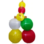Fraser Hill Farm 8 ft. Pre-Lit Ornament Balls Christmas Inflatable thumbnail 4