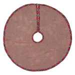 VHC Brands Peyton 21 in. Tomato Red Traditional Christmas Mini Tree Skirt thumbnail 2