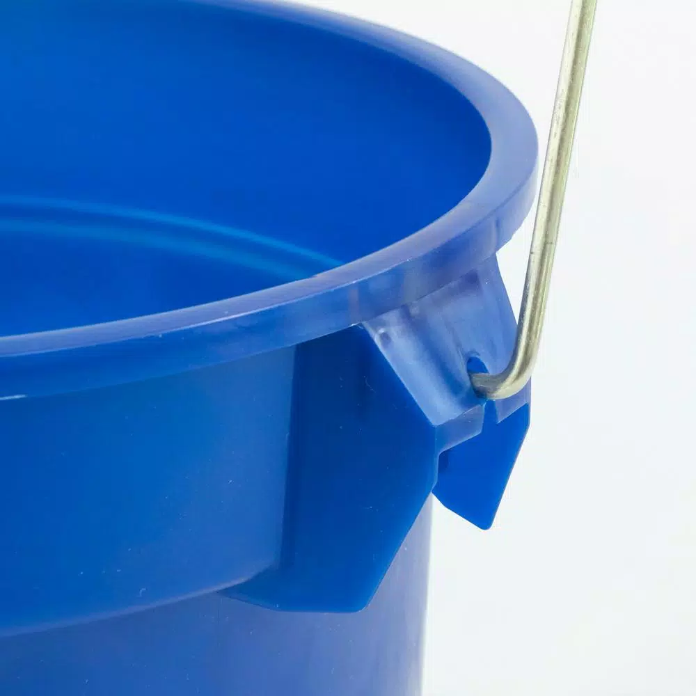 TAFCO PRODUCTS Tafco 3.5 Gal. Blue Round Utility ECO Bucket, 14 Qt. Heavy-Duty Commercial Grade Made from 100% Recycled Water Bottles