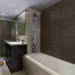 AKDY 65 in. 8-Jet Shower Panel System, Space Gray Brushed Stainless Steel with Rainfall, Waterfall & Wand thumbnail 14