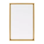 DesignOvation Kate and Laurel Calder Modern Framed Magnetic Dry Erase Board, Gold thumbnail 2
