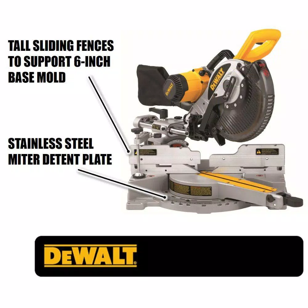 DEWALT 10 in. Double Bevel Sliding Compound Miter Saw, DW717