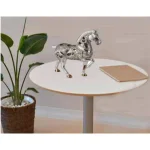 ORE International Langi Polyresin Trojan Horse Decorative Figurine with Mirrored Mane and Silver Filigree thumbnail 3