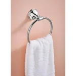 MOEN Jansen Chrome Towel Ring - Wall-Mounted Hand Towel Holder thumbnail 2