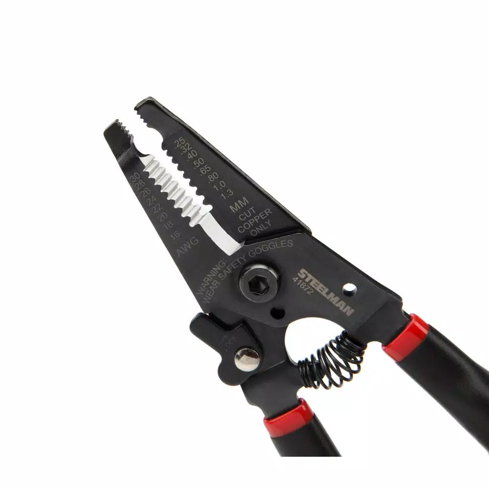 Steelman 41872 Universal Wire Stripper and Cutter, 30-16 AWG, 6.5 in.