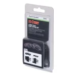 CURT 4-Way Flat Connector Dust Cover Set - Black Rubber Trailer Plug and Socket Covers thumbnail 4