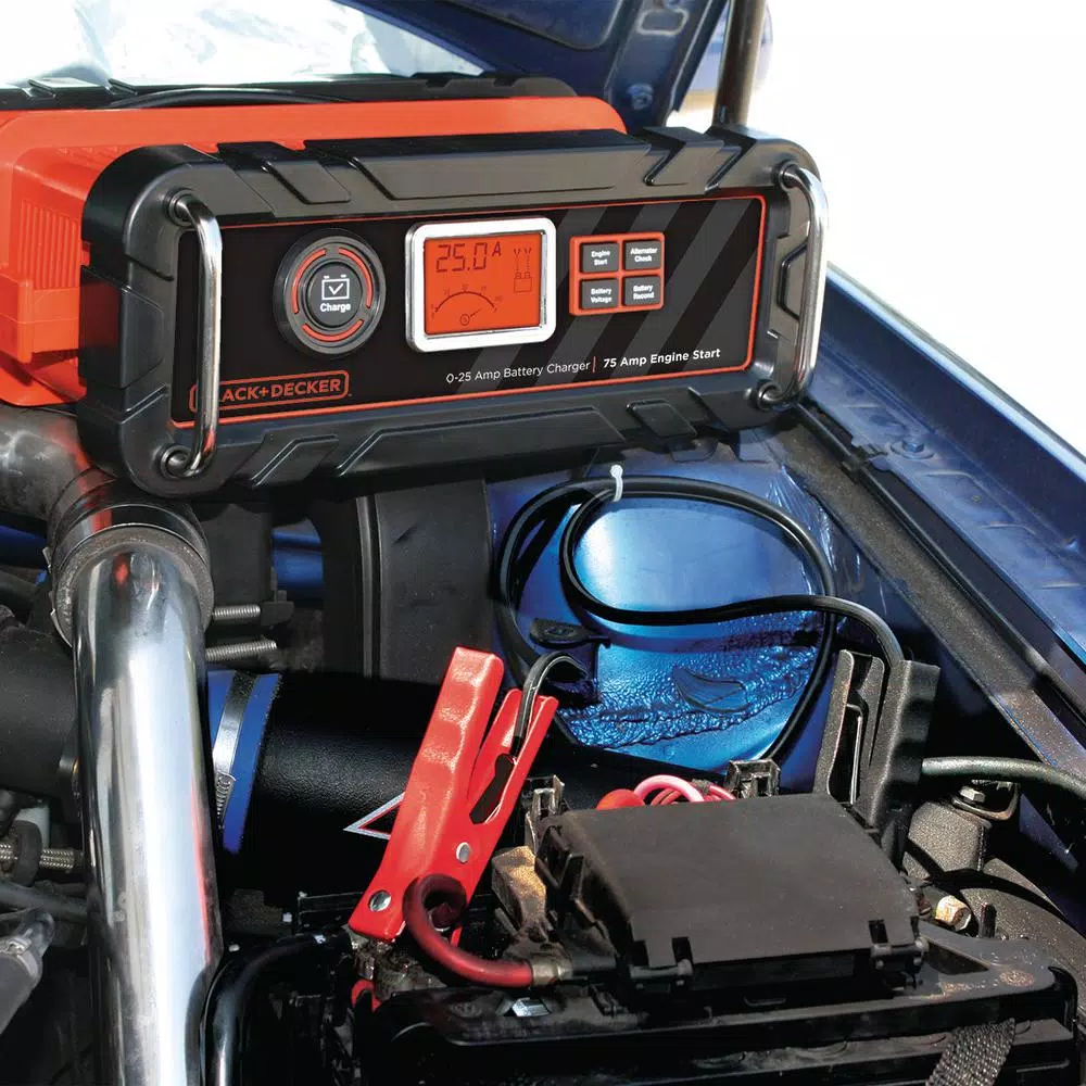 BLACK+DECKER BC25BD 25 Amp Bench Battery Charger with 75 Amp Engine Start