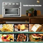 Costway 19 Qt. Silver Air Fryer Toaster Oven with Dehydrate and 7-in-1 Functions thumbnail 4