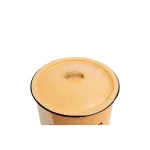 3R Studios Yellow Metal Dog Biscuit Container with Lid and Distressed Finish thumbnail 2