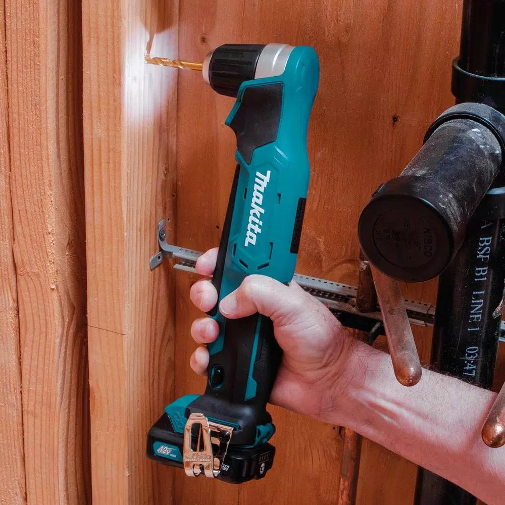 Makita 12V MAX CXT Lithium-Ion Cordless 3/8 in. Right Angle Drill Kit (2.0 Ah)