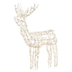 Brite Star 48 in. LED Standing Buck Wireframe Sculpture, White Lights thumbnail 2