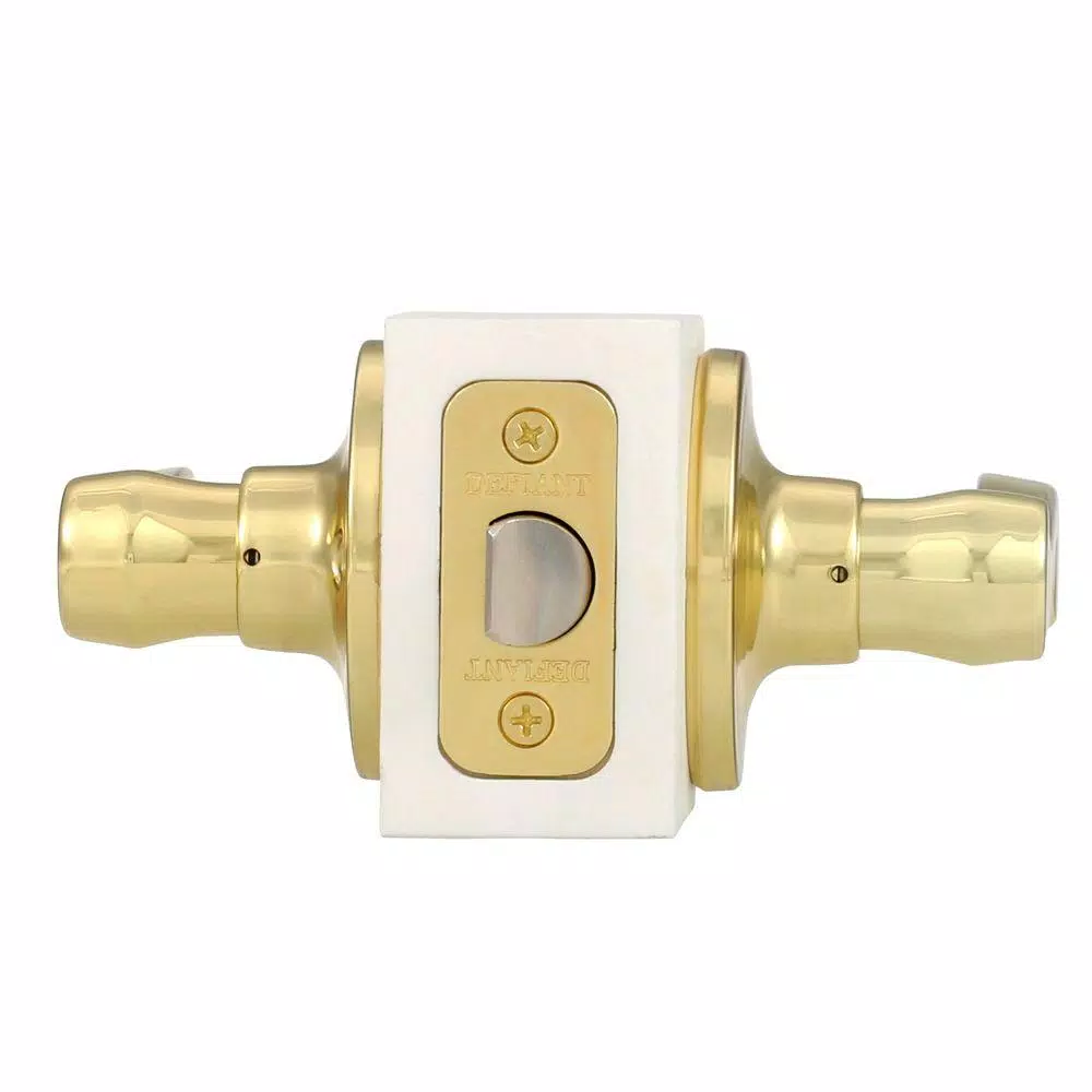 Defiant Viano Polished Brass Passage Door Lever for Hallway and Closets
